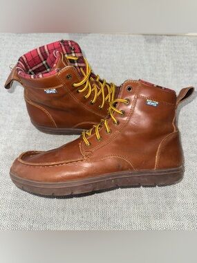 EXCELLENT LEMS Men's Boulder Boot Grip Waterproof Dakota Brown Size 11.5